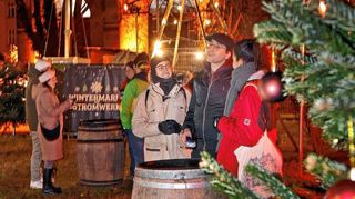 Sehr gemütlich und stimmungsvoll hergerichtet ist der Wintermarkt am Stromwerk. Er lockt jedoch kaum Besucher an.