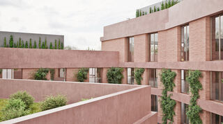 Die Dachterrassen sollen genau wie die Fassaden im Innenhof begrünt werden.