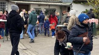 Die traditionelle Weihnachtsfeier im Tierheim.