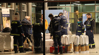 Die Einsatzkräfte unterstützen das Universitätsklinikum.