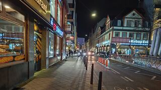 Nicht wirklich viel los in den Seitenstraßen.