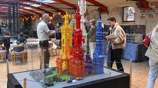 Lego im Schloss Heidelberg.