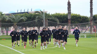 Der SV Waldhof im Trainingslager in Belek.