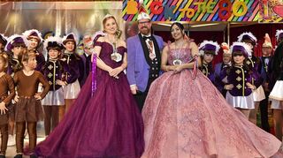 Die Nachfolge hat doch geklappt (v l.): Ex-Prinzessin Laura I., „Spargelstecher“-Präsident Alexander Boppel und die neue Prinzessin Cigdem I..