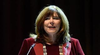 Jutta Steinruck bei ihrer letzten Neujahrsrede als OB.