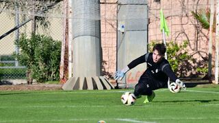 U-19-Torwart Harun Jakubovic war ebenfalls mit im Trainingslager des SV Waldhof.