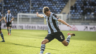 Außenverteidiger Sascha Voelcke überzeugte in der Hinrunde mit wichtigen Toren und Assists.