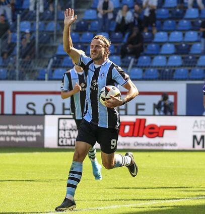 So wie hier nach seinem Treffer zum 1:0 gegen den VfL Osnabrück im September wollen die Waldhof-Fans Felix Lohkemper bald wieder jubeln sehen.