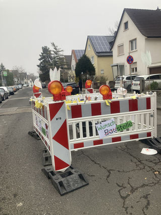 „Wunschbaustelle“ in der Feudenheimer Talstraße.