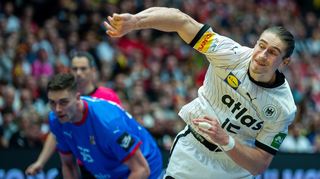 Juri Knorr ist Deutschlands bester Spieler in der ersten Halbzeit.