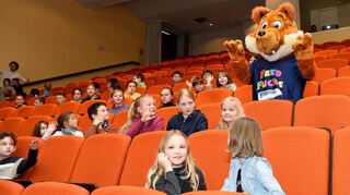 Auch Fred Fuchs war bei der Vorlesung der Mannheimer Kinder-Uni mit dabei.