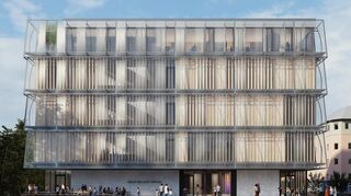 Das ist der alte Entwurf: So hatten sich die Architekten das Forum Deutsche Sprache vor der kostensparenden Überarbeitung vorgestellt.