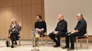 Von links: Heidrun Deborah Kämper, Dirk Laabs, Michael Kraske und Gerhard Fontagnier.