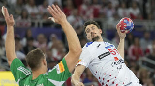 Ivan Martinovic (rechts) spielte eine überragende Weltmeisterschaft im Trikot der kroatischen Handball-Nationalmannschaft.