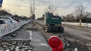 In einem ersten Bauabschnitt wird die Spessartstraße zwischen der Straße Unteres Kirchfeld und der Hermann-Löns-Straße zur Fahrradstraße umgebaut.