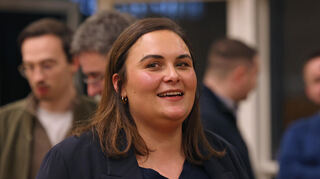 Isabel Cademartori am Wahlabend im Mannheimer Stadthaus. Die SPD-Abgeordnete holte für ihre Partei erneut das beste Erststimmen-Ergebnis in ganz Baden-Württemberg.