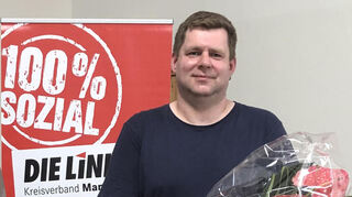 Sven Metzmaier, Industriemechaniker aus Mannheim und Kreissprecher der Mannheimer Linken.