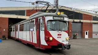 Am Samstag sind auf der Linie 5 zwischen Mannheim, Heidelberg und Weinheim zum letzten Mal Altfahrzeuge vom Typ GT8 eingesetzt worden.