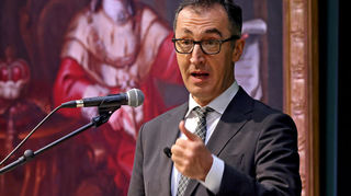 Cem Özdemir beim Impulsvortrag in Mannheim.