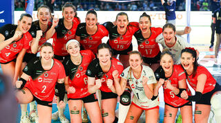 Der Dresdner SC setzte sich im Pokalfinale der Frauen souverän gegen Münster durch.