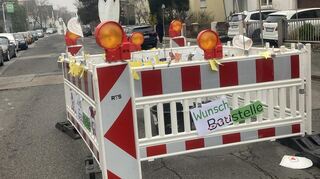 So sah die "Wunsch-Baustelle" in der Feudenheimer Talstraße aus.