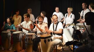 Spaß an Musik und Rhythmus ist beim Trommelpalast garantiert, wie hier bei einem Konzert 2022.