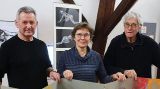 Bernd Gerstner (v.l.), Sylvie Mayer und Rainer Negrelli.