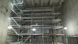 Im ehemaligen Notspeisegebäude des Kernkraftwerks Biblis soll die Demonstrationsanlage für Kernfusion entstehen.