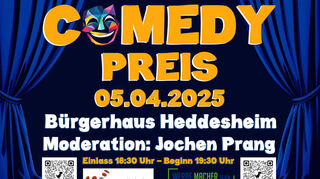 Die Heddesheimer Liste vergibt am 5. April 2025 zum ersten Mal den Heddesheimer Tor als Comedypreis.