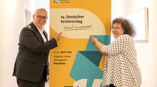Thorsten Riehle und Regina Görner bei Pressekonferenz und Auftaktveranstaltung schon voller Vorfreue.