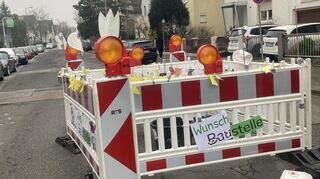 So sah die "Wunsch-Baustelle" in der Feudenheimer Talstraße aus.