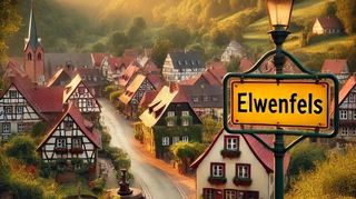So sieht das mysteriöse Elwenfels aus, wenn man die Künstliche Intelligenz ChatGPT um ein Bild des pfälzischen Dorfs bittet.