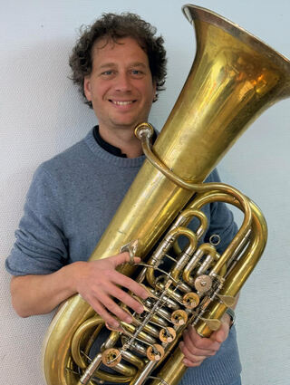 Benjamin Grän von der Mannheimer Bläserphilharmonie.