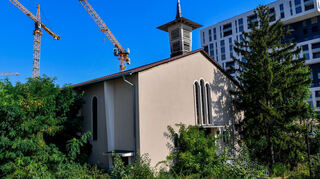 Steht leer und verfällt: die große Kirche auf Franklin Sie könnte als Begegnungsort für den jungen Stadtteil umgebaut werden.