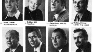 Broschüre der SPD-Stadträte 1975: Links oben der spätere Abgeordnete Lothar Mark, rechts unten der spätere Oberbürgermeister Gerhard Widder