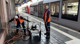 Frühjahrsputz Weinheim Bahnhof