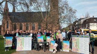 Organisatoren und Mitwirkende präsentierten in Lampertheim das Programm zur 11. Spargelwanderung.