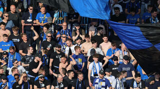 Die Fans aus Mannheim beim Spiel gegen Hannover.
