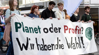 Anlässlich des globalen Klimastreiks hat Fridays for Future Mitte April auch in der Mannheimer Innenstadt für mehr Klimaschutz demonstriert.