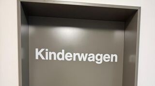 Im Erdgeschoss der Wohnungen im „Grünen Quartett“ gibt es einen eigenen Abstellraum für Kinderwagen.