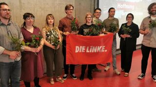 v.l.n.r.: Leonhard Bromig, Sophia Wegner, Dana Rill, Clemens Wiberg, Kreisschatzmeisterin Natascha Günther, Marco Krämer, Tobias Roser, Denise Iusco, Kreissprecher Philipp Fränkle. Nicht im Bild Kreissprecherin Anna-Sophie Roth.
