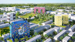 Der Rahmenentwurf für die vier Hochhäuser auf Franklin stammt vom Architekturbüro MVRDV rund um Winy Maas.