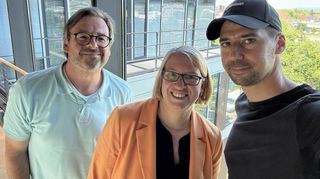 Melanie Seidenglanz, Vize-Fraktionschefin der Mannheimer SPD, spricht im Podcast "Mensch Mannheim" mit Timo Schmidhuber (l.) und Florian Karlein.