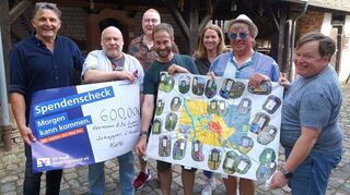 Die Mundartakteure, Musiker und Mitglieder des Heimat-, Kultur- und Museumsvereins
