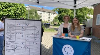 Keya Baier und Marie Ostwald vom 68Deins!-Kinder- und Jugendbüro wollen mit einem neuen Format die Kinder direkt ansprechen und beteiligen.