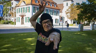 Peter Gutschalk auf der Domwiese, im Herzen von Lampertheim.