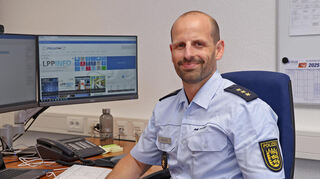 Polizeidirektor Timon Kuntz leitet das Polizeirevier Mannheim-Innenstadt seit April.