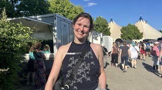 Für Anja aus Hamburg ist vor allem die Gemeinschaft auf dem Maifeld Derby wichtig.
