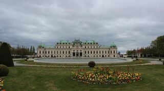 Das Schloss Belvedere in Wien - vor 70 Jahren Schauplatz eines historischen Ereignisses: der Unterzeichnung des Österreichischen Staatsvertrages von 1955.