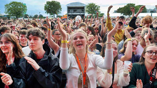 Lange passte das Wetter zur tollen Atmosphäre beim DasDing-Festival.